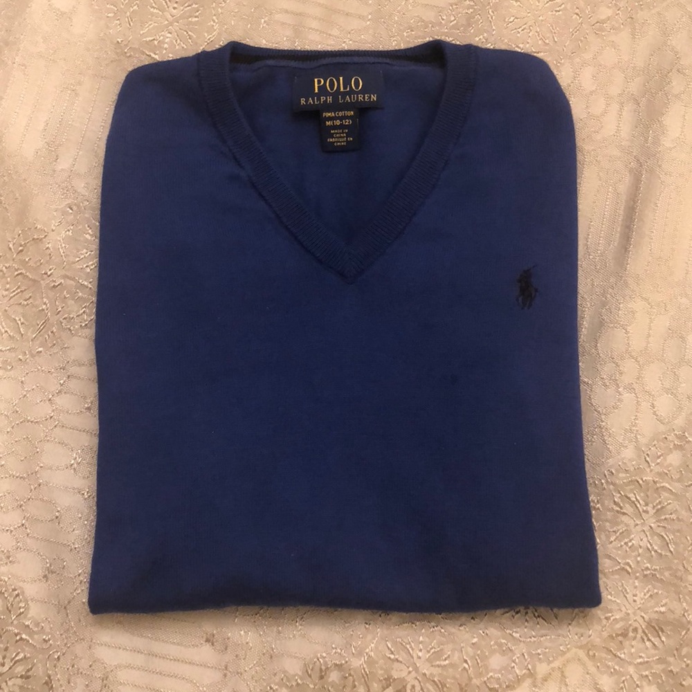 Ralph Lauren boy v neck sweater
